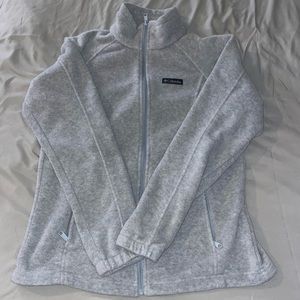 Grey Columbia Crew Zip Up